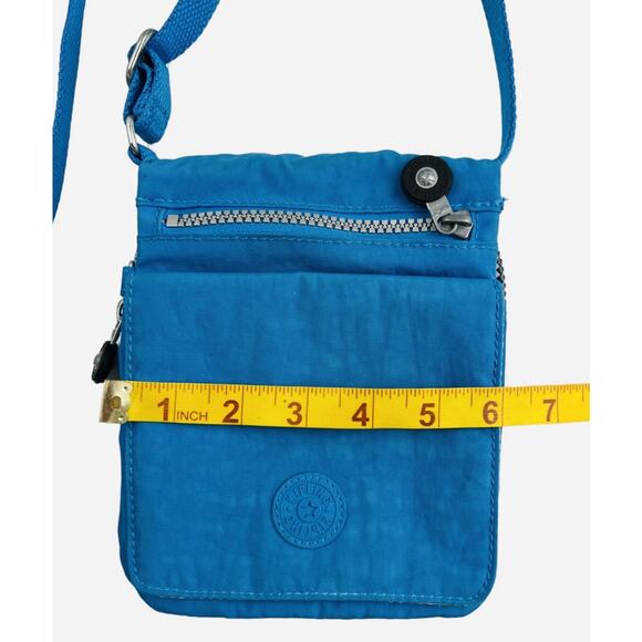 Kipling Eldorado Crossbody Mini Purse Lightweight Nylon Twilight Blue Monkey Fob - Picture 13 of 16